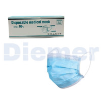 3 Ply Surgical Masks Blue With Elastic Bands Box 50 Pcs.